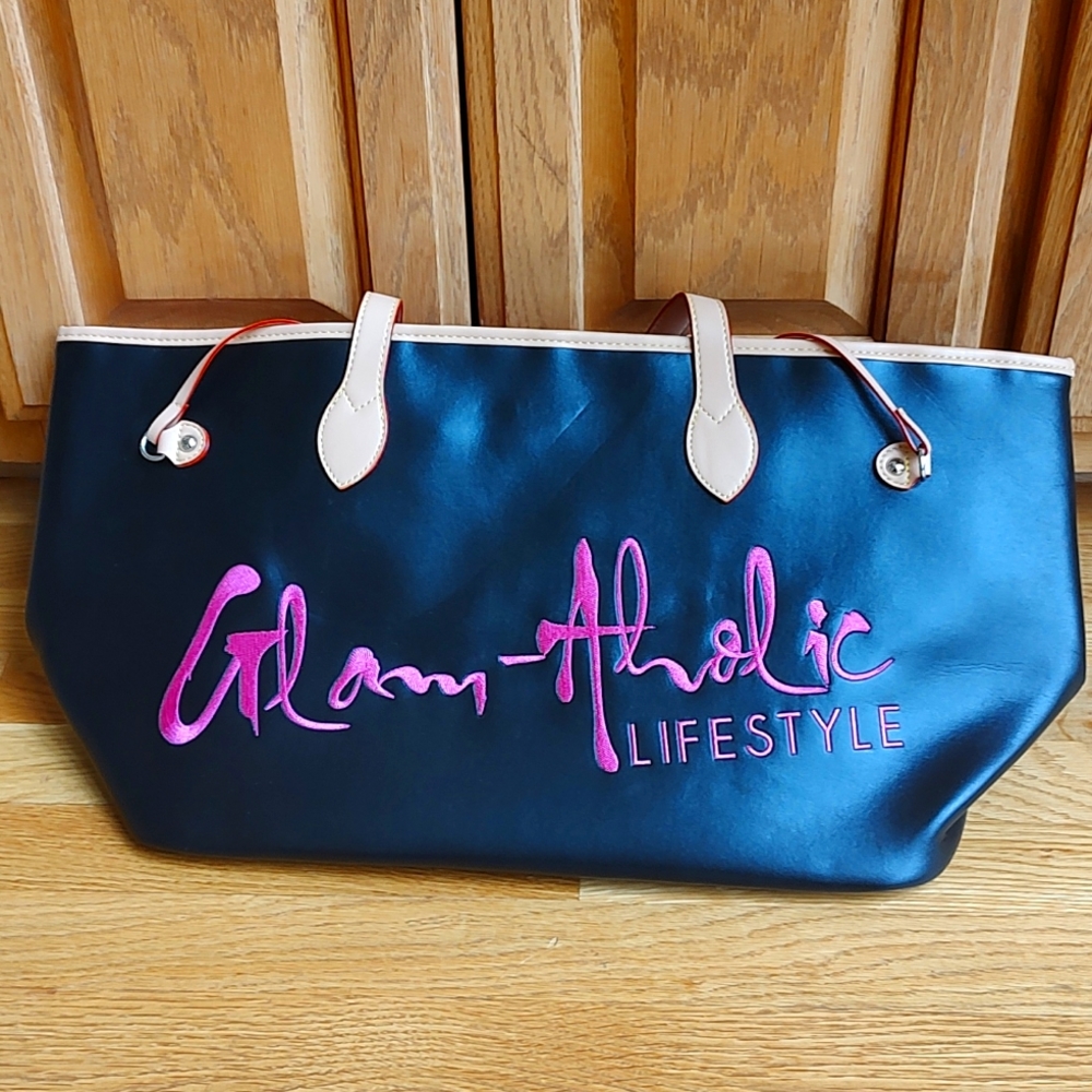 Mia Ray Black Pink Glamaholic Tote